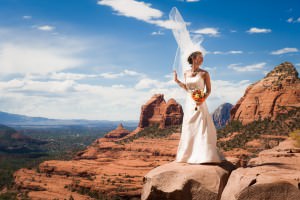Merry-Go-Round Rock Sedona Bride